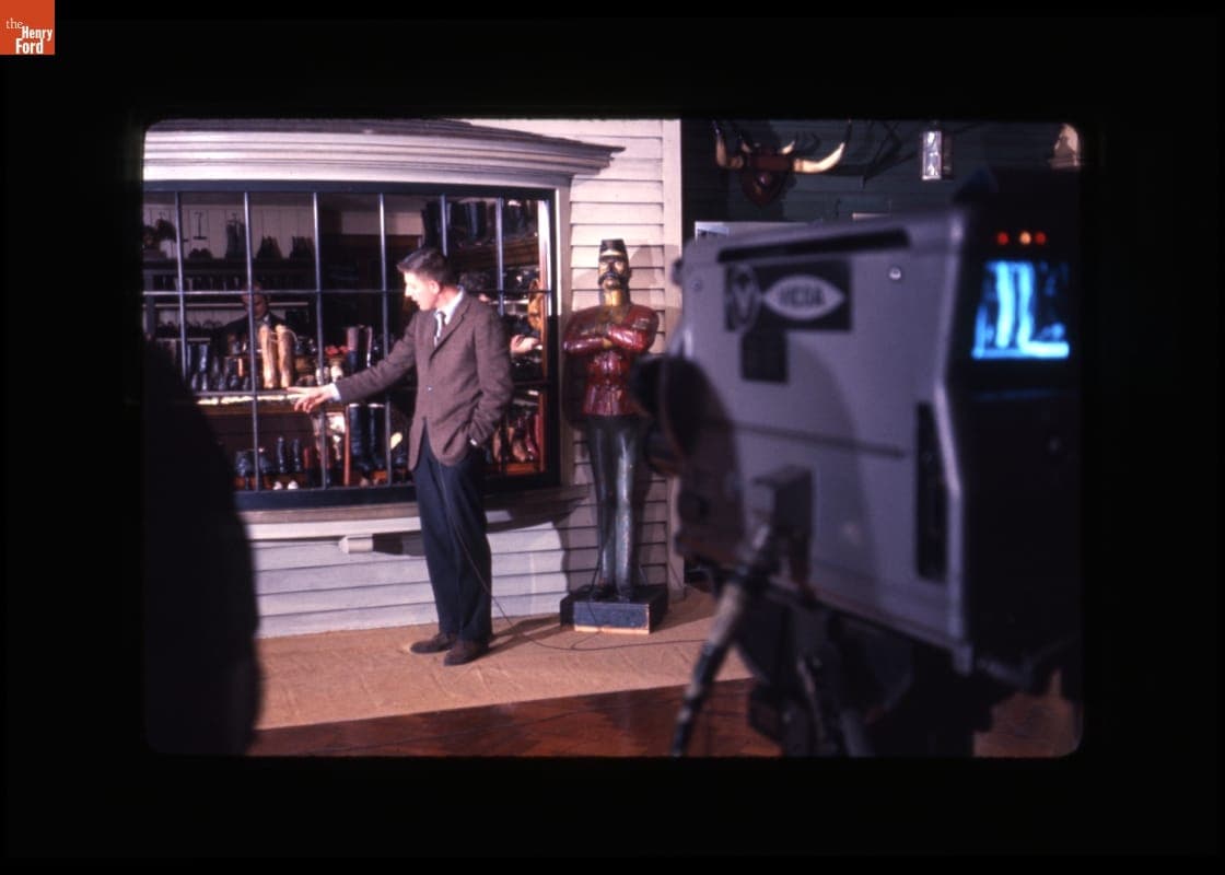 ABC-TV "Discovery 64" Show Filming inside Henry Ford Museum, November 1963