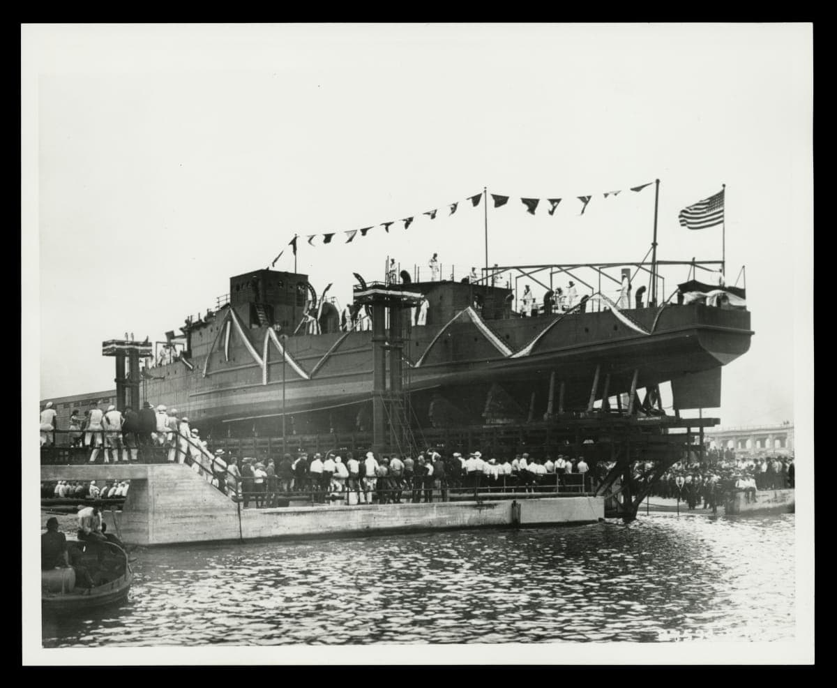 Launching of Last Eagle Boat at Ford Motor Company Rouge Plant, August 1919