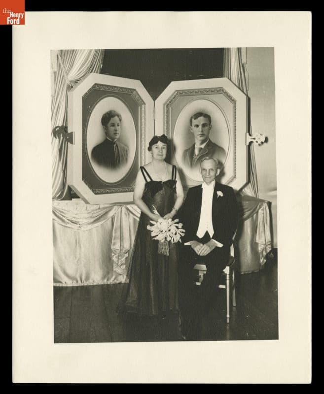 Clara and Henry Ford at Their Golden Wedding Anniversary Celebration, 1938