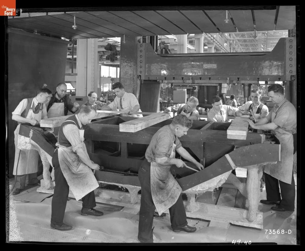 Men Working in the Tool & Die Shop, Ford Rouge Plant, 1940