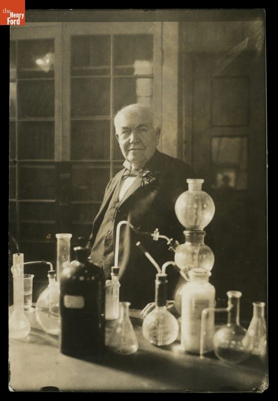 Thomas Edison in West Orange Laboratory, 1925