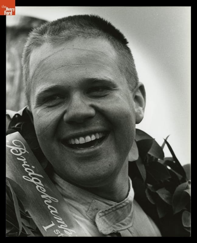 Driver Mark Donohue, Winner of the Canadian American Challenge Cup at Bridgehampton, September 15, 1968