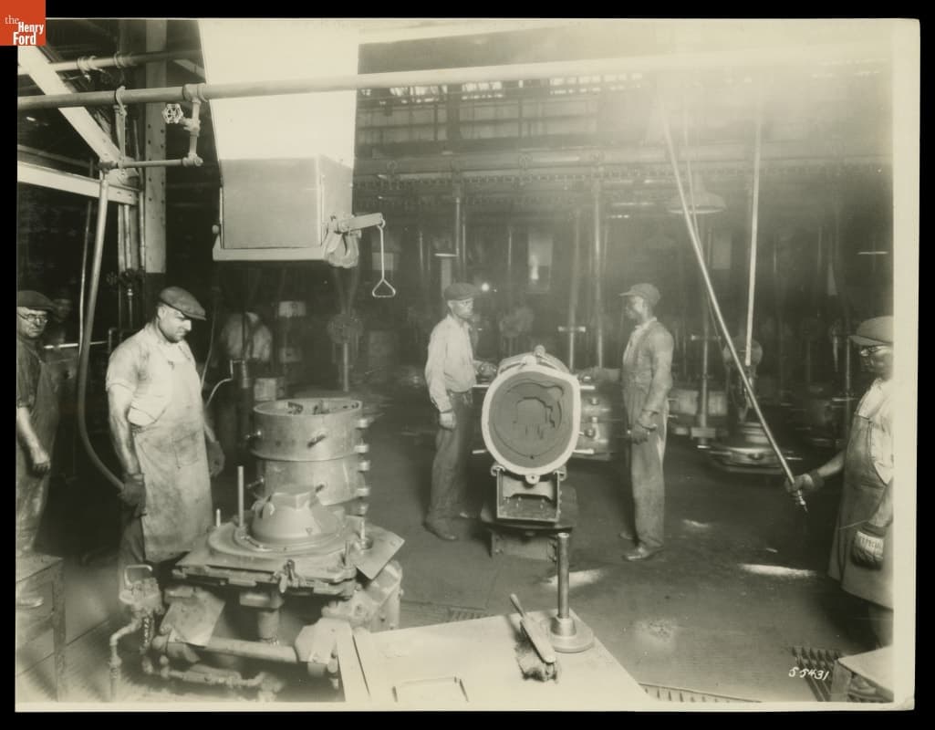 Flywheel Housing Molding at the Ford Rouge Plant Foundry, September 30, 1930