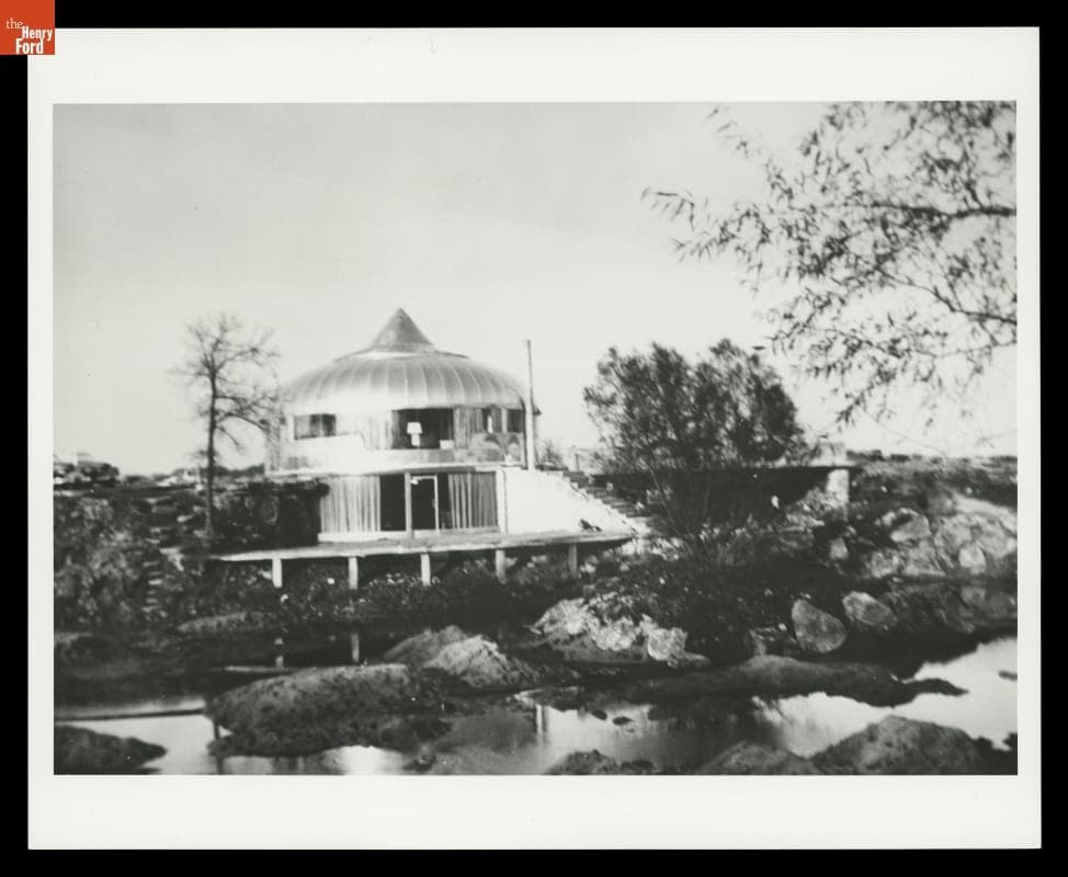 Dymaxion House at its 1948-1991 Site, near Andover, Kansas
