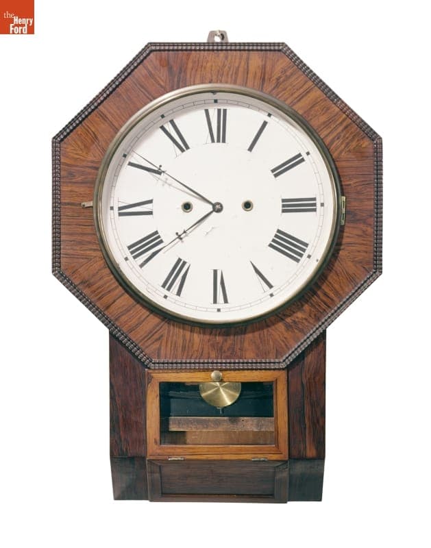 Wall Clock, Made by Joseph Ives, 1850-1856