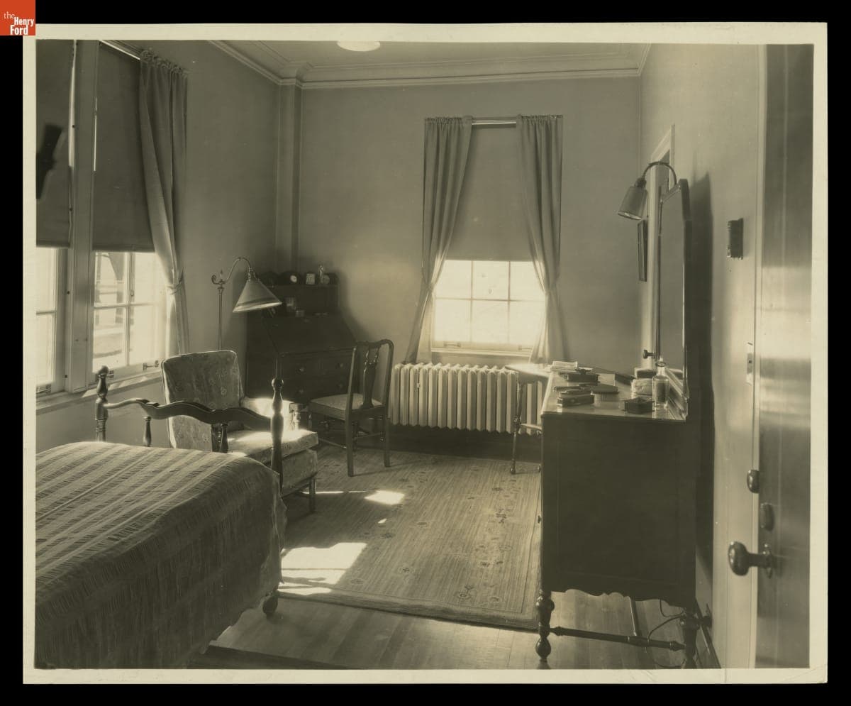 Bedroom in Nurse's Home at Henry Ford Hospital School of Nursing, Detroit, Michigan, April 1925