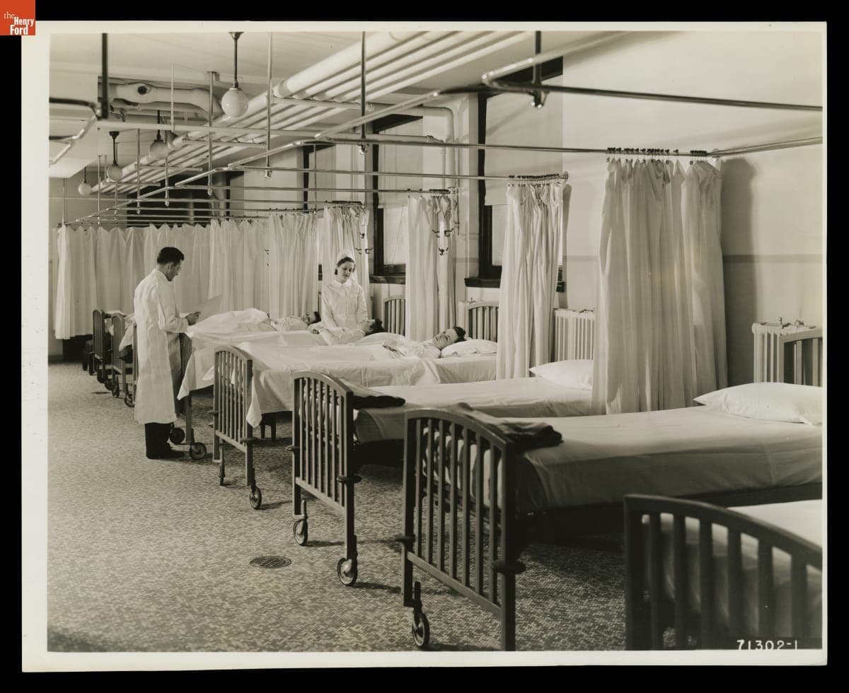 Attending Patients at Henry Ford Hospital, Detroit, Michigan, January 1939