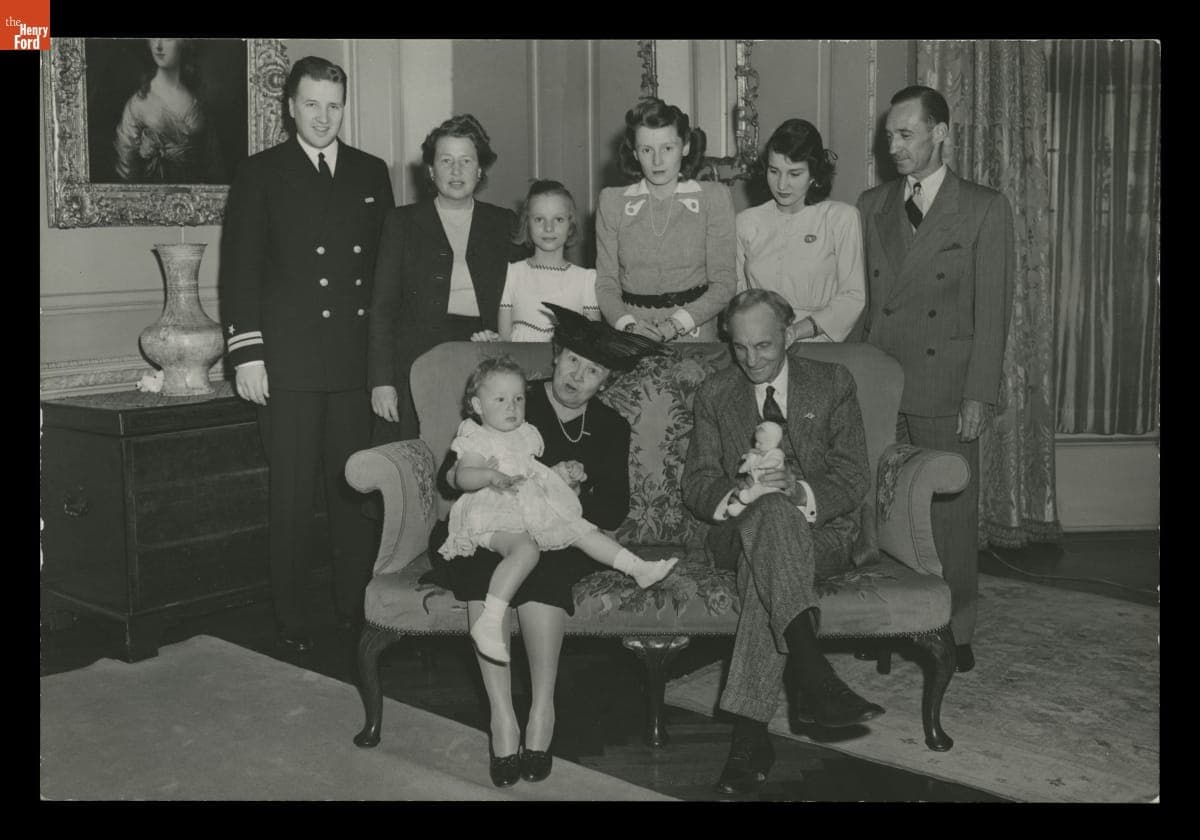 Ford Family at Edsel and Eleanor Ford's Residence, Grosse Pointe Shores, Michigan, April 1943