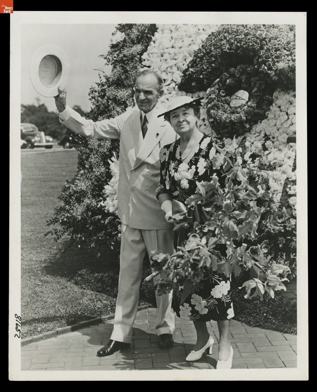 Henry Ford and Clara Bryant Ford on Henry's 75th Birthday, July 30, 1938