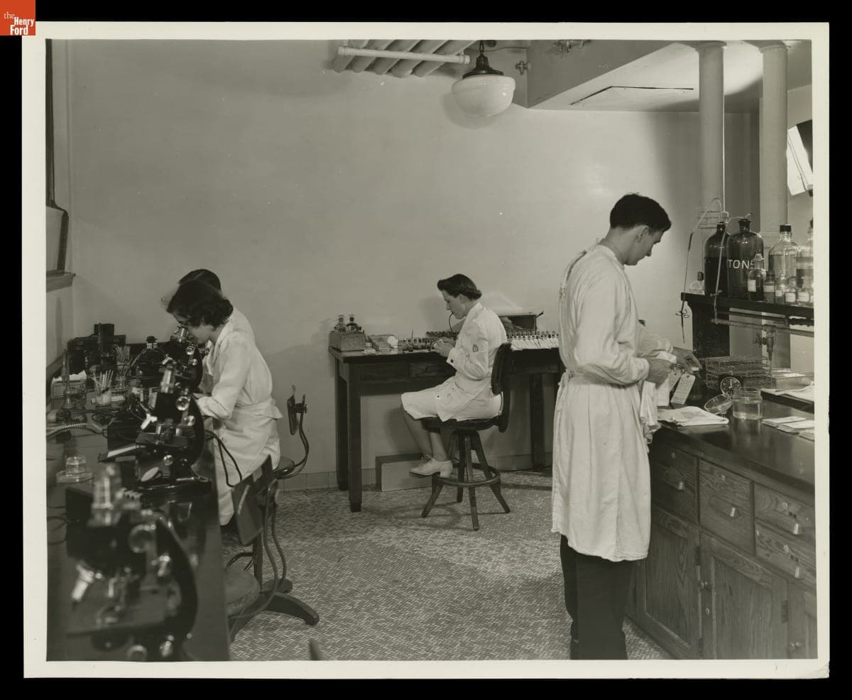 Laboratory at Henry Ford Hospital, Detroit, Michigan, November 1946