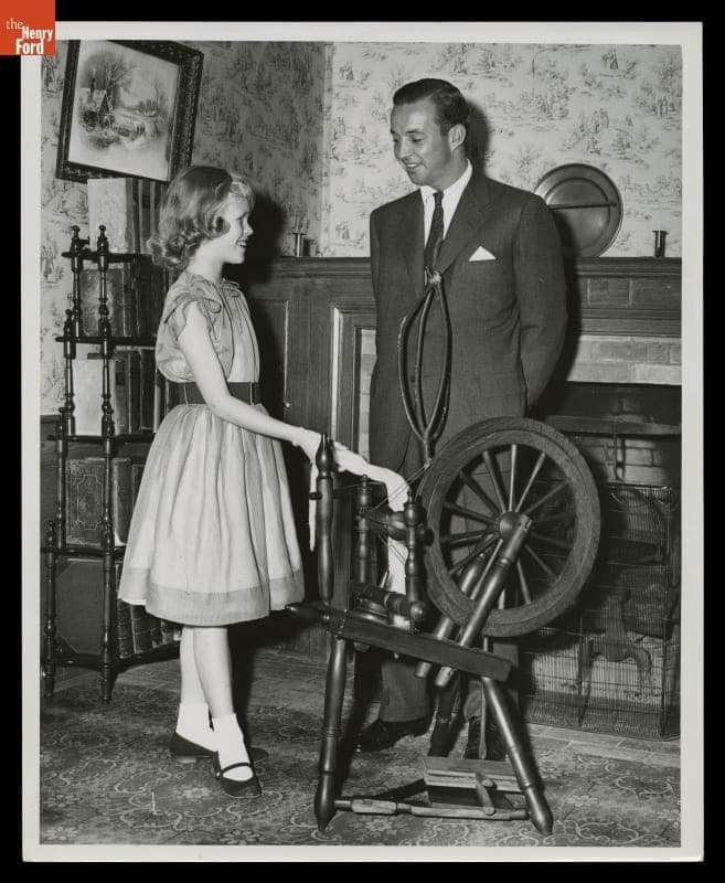 William Clay Ford and Karen Dayne at the Opening of Ford Home in Greenfield Village, April 1, 1953