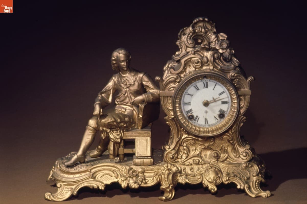 Ansonia Clock Company Statue Shelf Clock, 1880-1900
