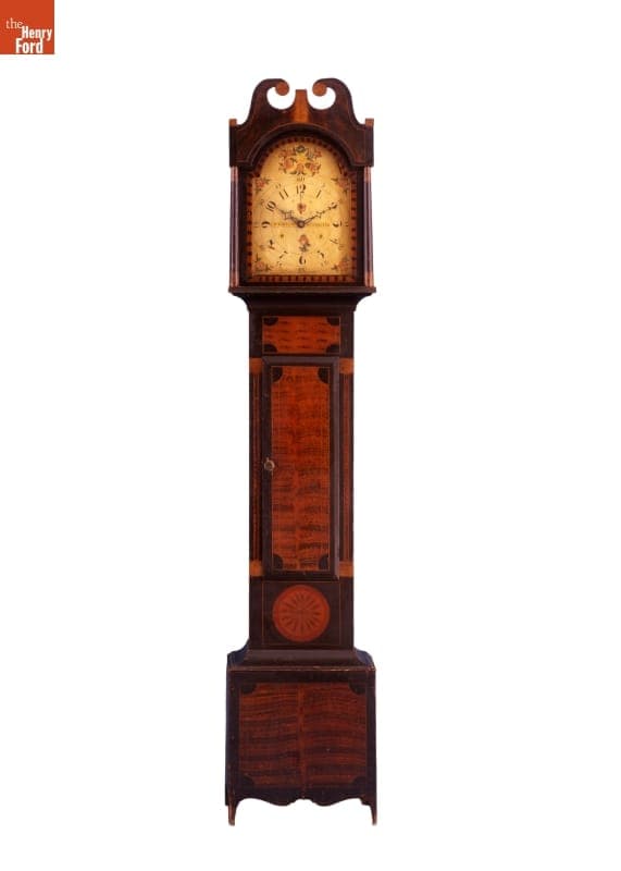 Tall Case Clock, Made by Riley Whiting, 1815-1820