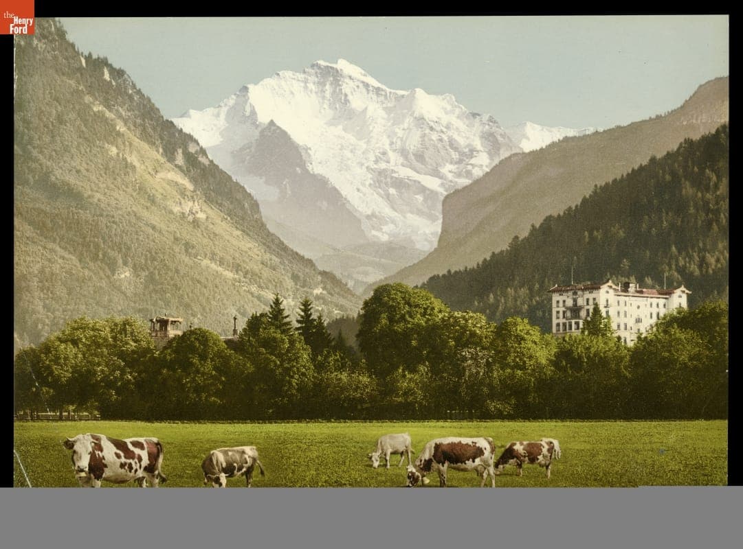 Interlaken and the Jungfrau, Switzerland, circa 1905