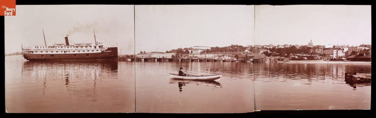 View from the Harbor, Petoskey, Michigan, circa 1906