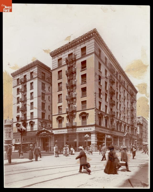 Commercial National Bank, Detroit, Michigan, circa 1905