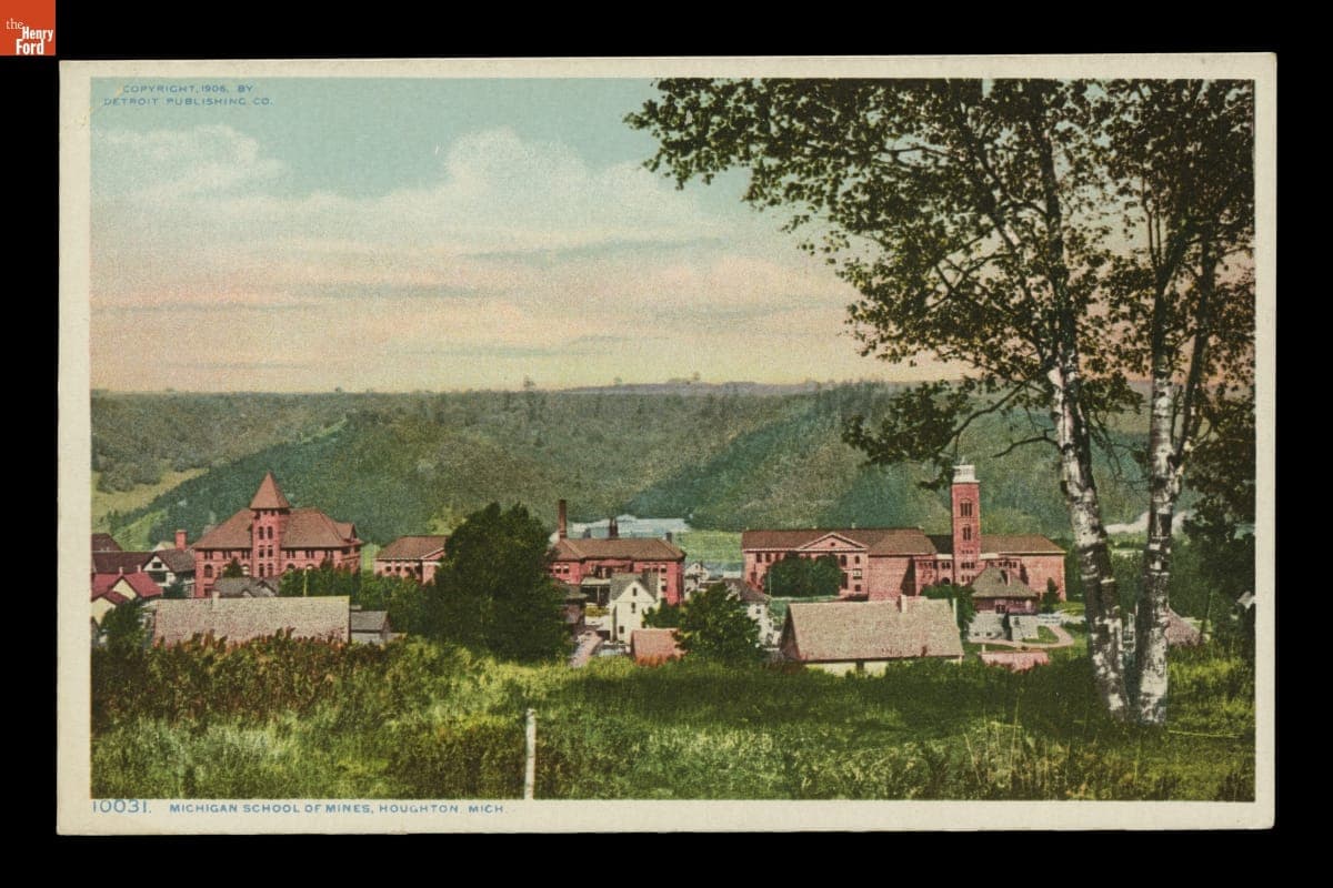 Michigan School of Mines, now Michigan Technological University, Houghton, Michigan, circa 1906