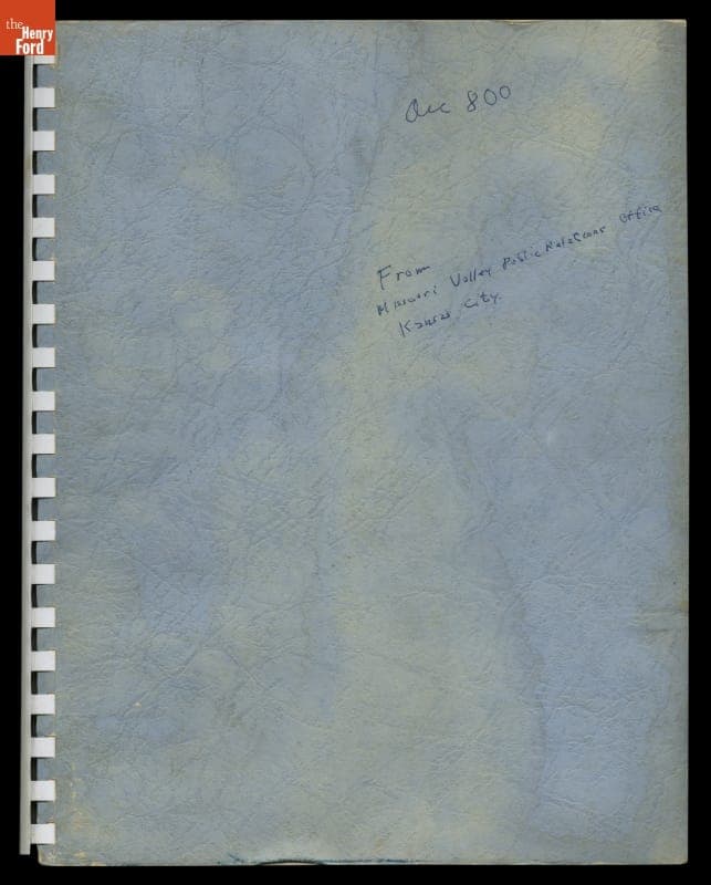 Report regarding Ford Motor Company Participation in B-47 Wing Program, January 1951 - December 1952