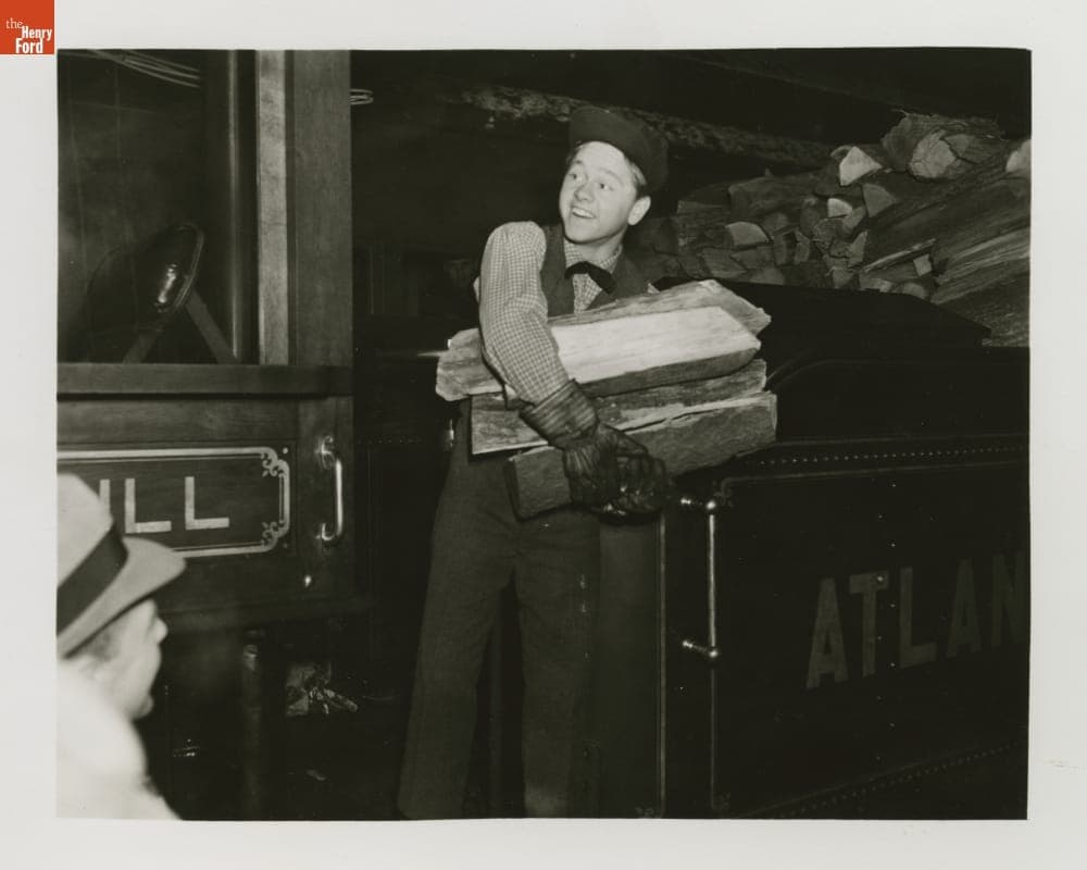 Mickey Rooney in His Role as "Young Tom Edison," Promoting the Movie in Port Huron, Michigan, February 10, 1940