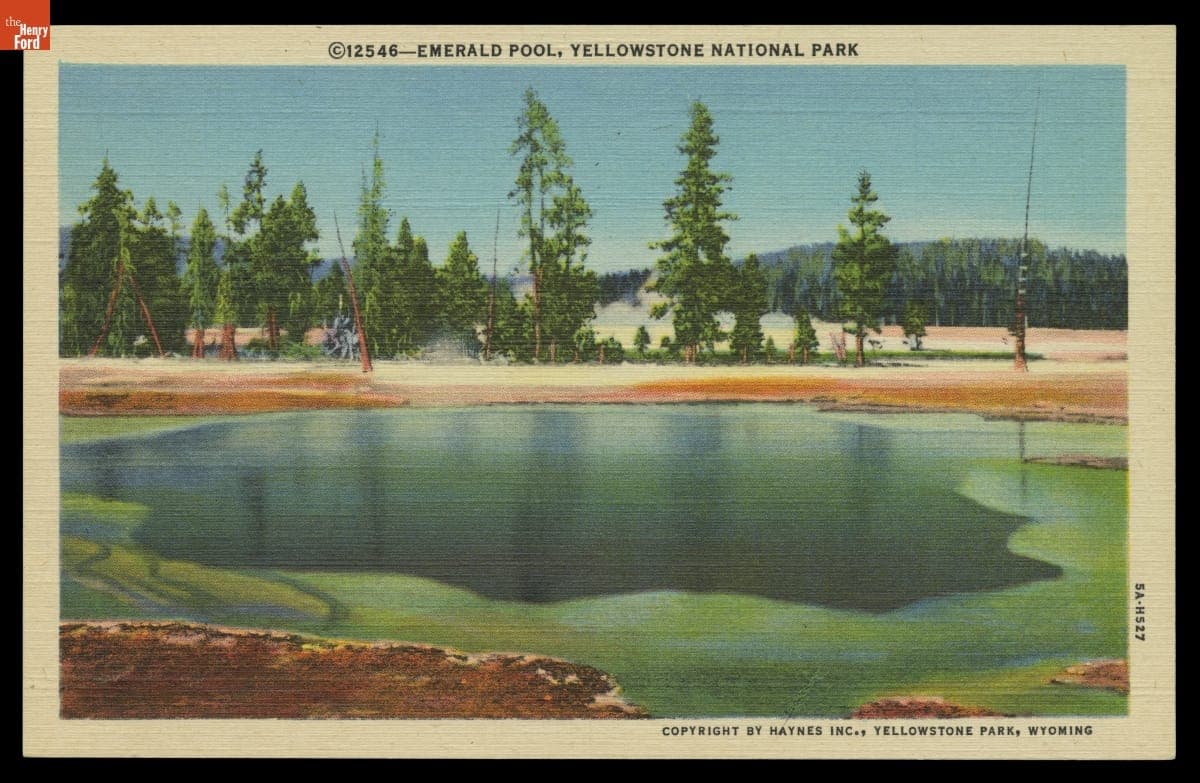 Emerald Pool, Yellowstone National Park, 1935
