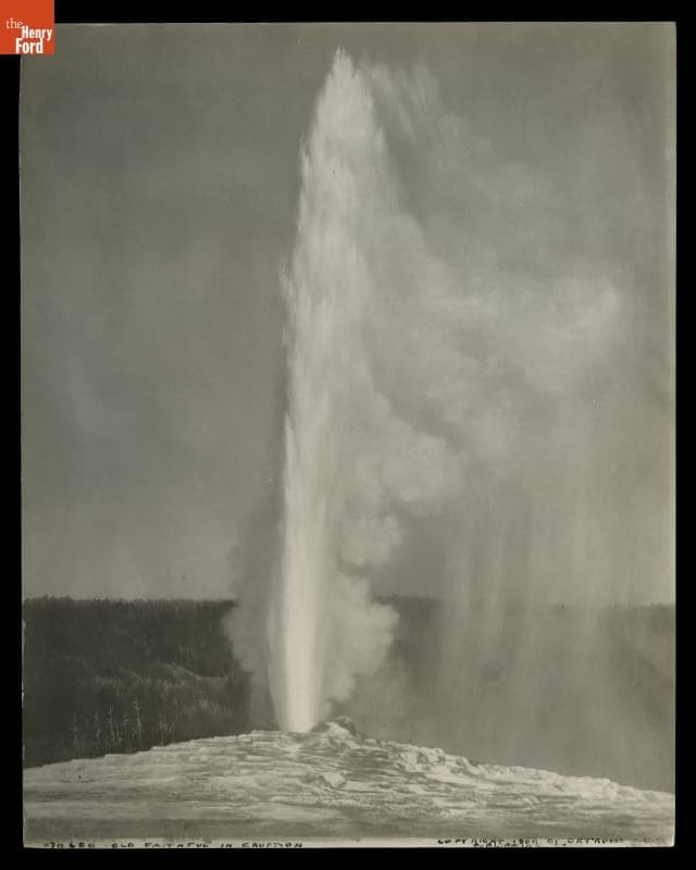 Old Faithful Geyser, Yellowstone Park, 1870-1890