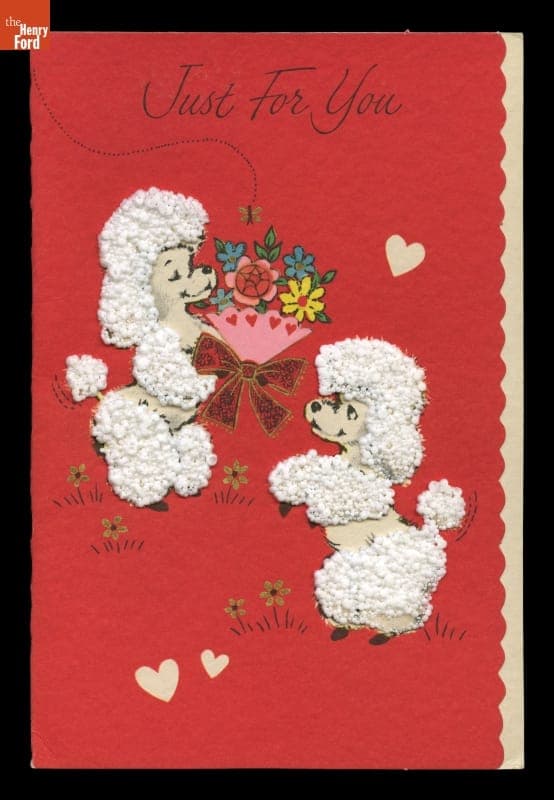 Valentine Card, "Just for You," circa 1950
