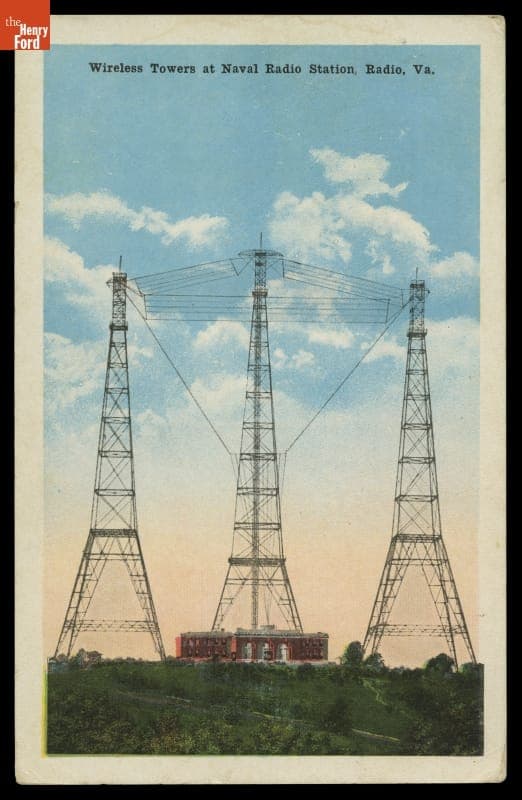 Wireless Towers at Naval Radio Station, Radio, Virginia, circa 1930