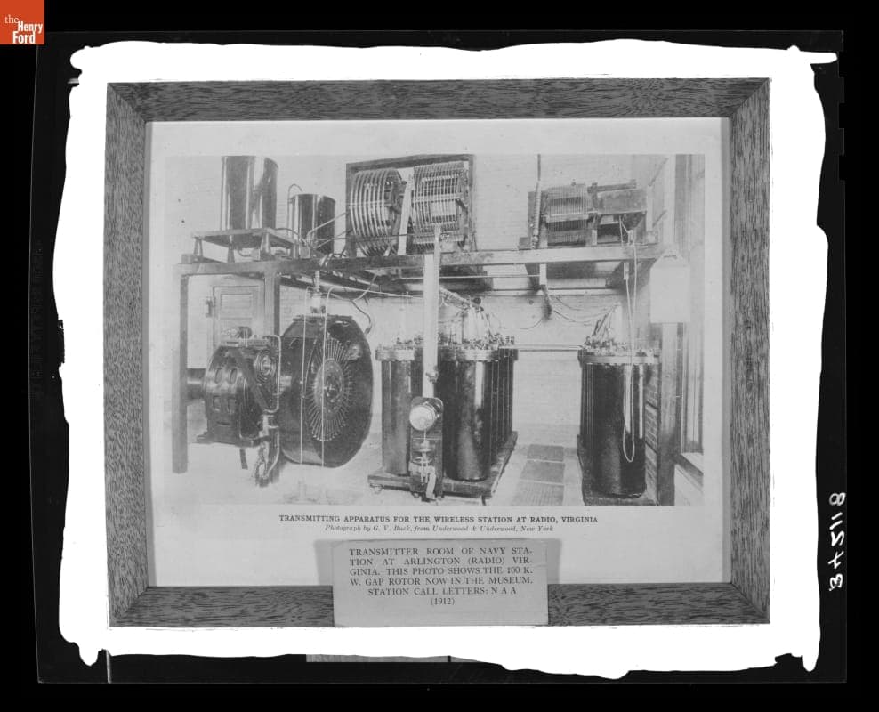 Transmitter Room of the Naval Wireless Station NAA, Arlington, Virginia, 1912