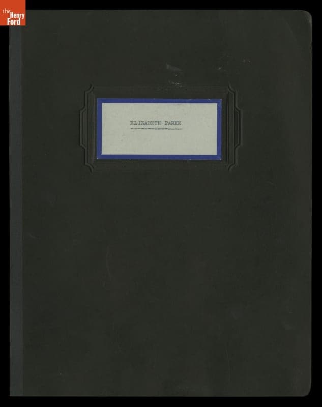 Scrapbook of Elizabeth Parke Memorabilia, 1902-1924