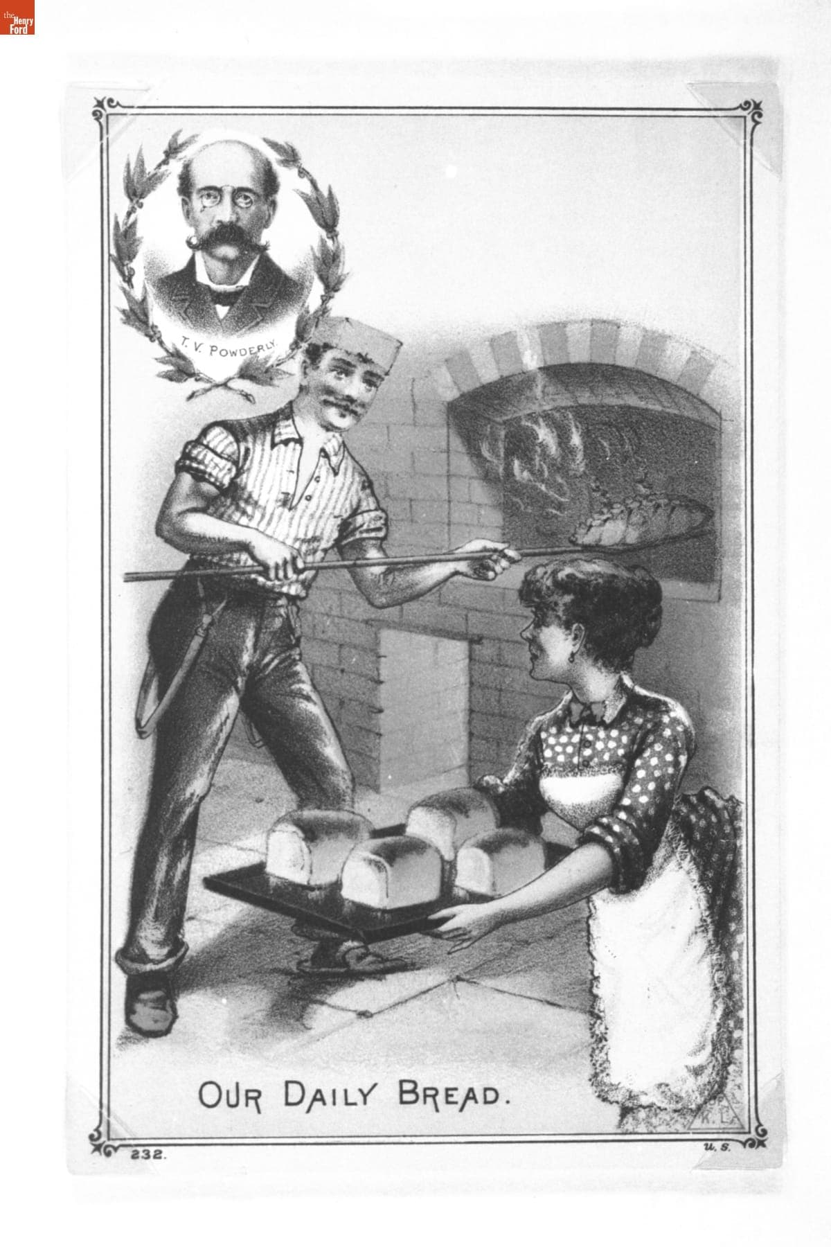 Trade Card for the Knights of Labor, "Our Daily Bread," 1884-1887