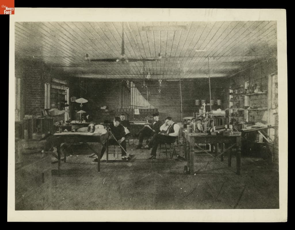 Edison Employees in the Menlo Park Laboratory, New Jersey, 1880