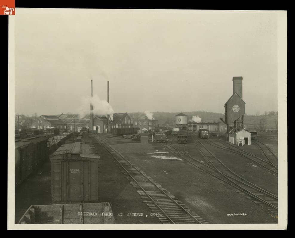 Detroit, Toledo & Ironton Railroad Yard, Jackson, Ohio, 1924