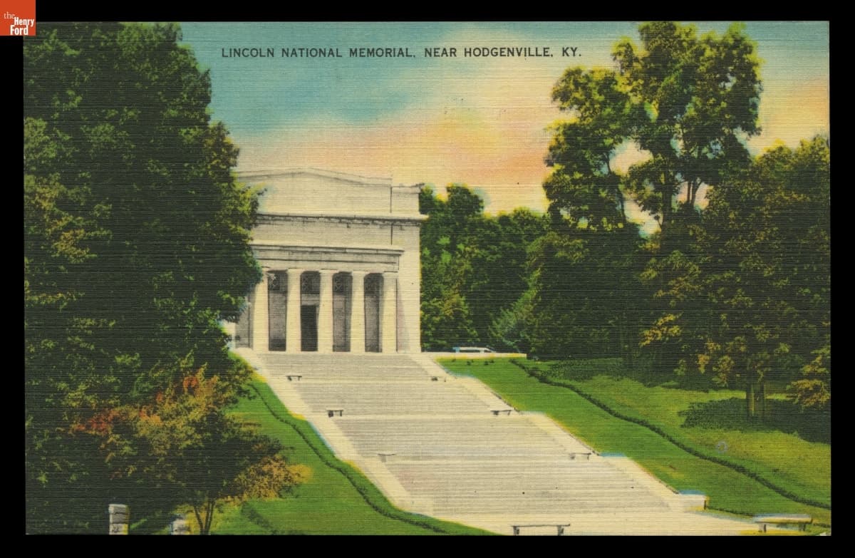 "Lincoln National Memorial near Hodgenville, KY," 1930-1942 Postcard