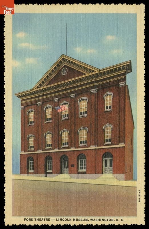"Ford Theatre--Lincoln Museum, Washington, D.C.," 1935 Postcard