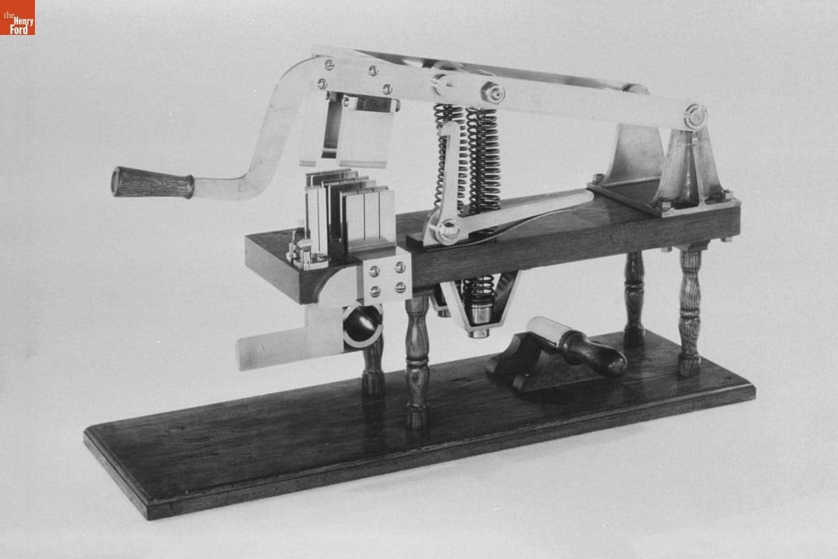Model of Knife Switch Used at the Edison Pearl Street Station