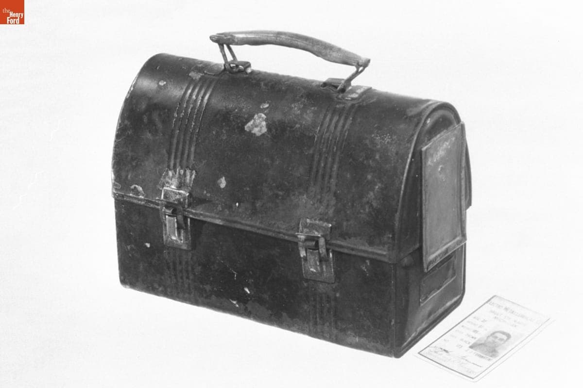 Lunchbox, Used by J.J. Fornnarino, circa 1950
