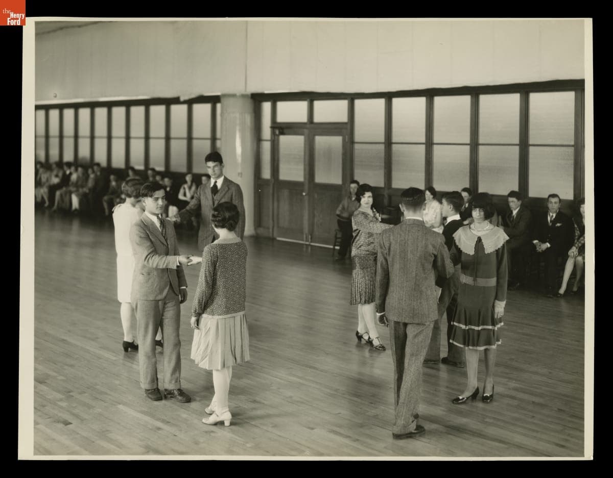 Dancing Class in the Ford Engineering Laboratory Dance Room, 1929