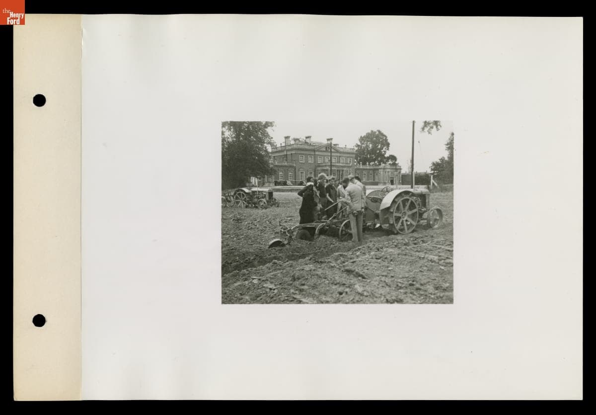 Students with a Tractor at Henry Ford Institute of Agricultural Engineering, England, 1939