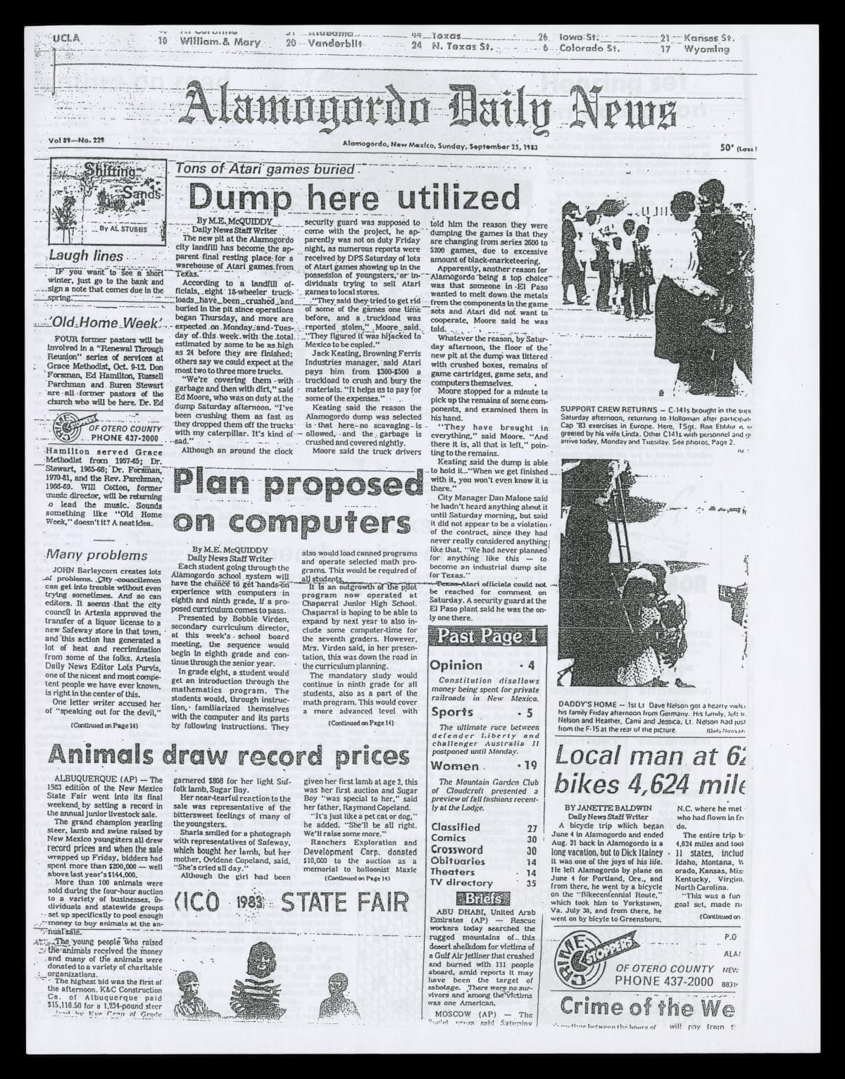 Research Material about the 1983 Atari Video Game Burial, 1983-2011