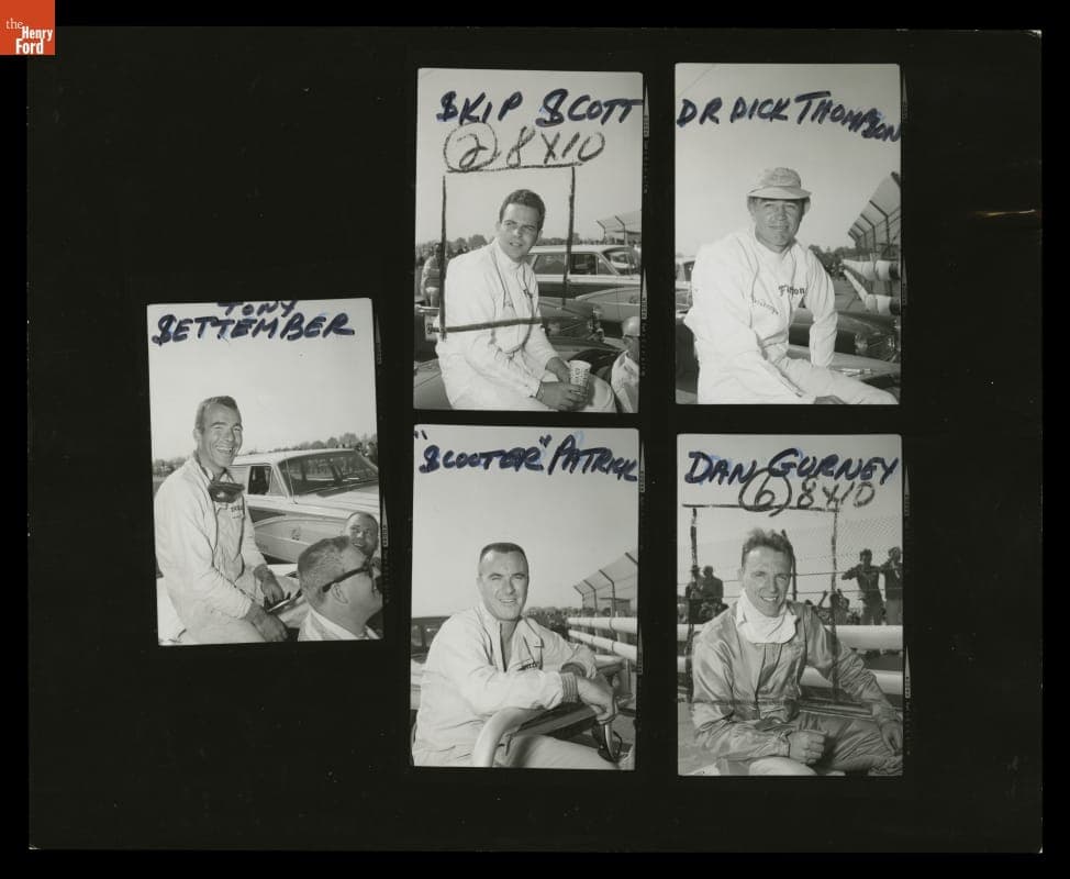 Contact Sheet, 8th Annual Los Angeles Times Grand Prix for Sports Cars, October 1965