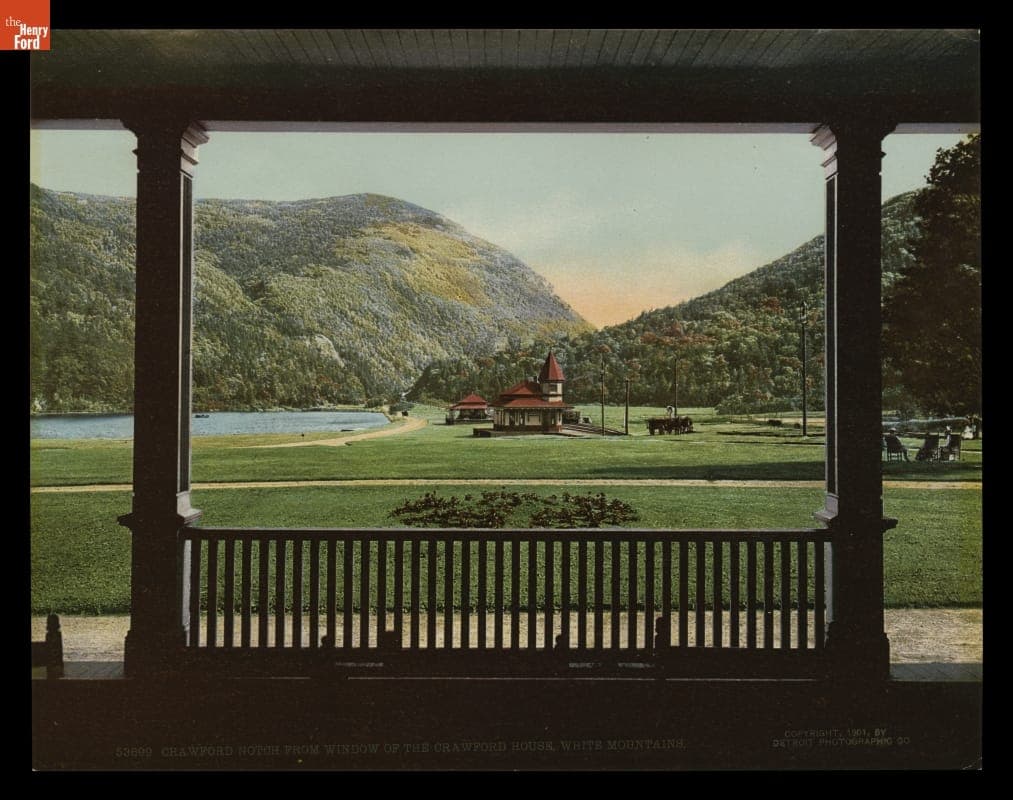 "Crawford Notch from Window of the Crawford House, White Mountains," New Hampshire, 1901