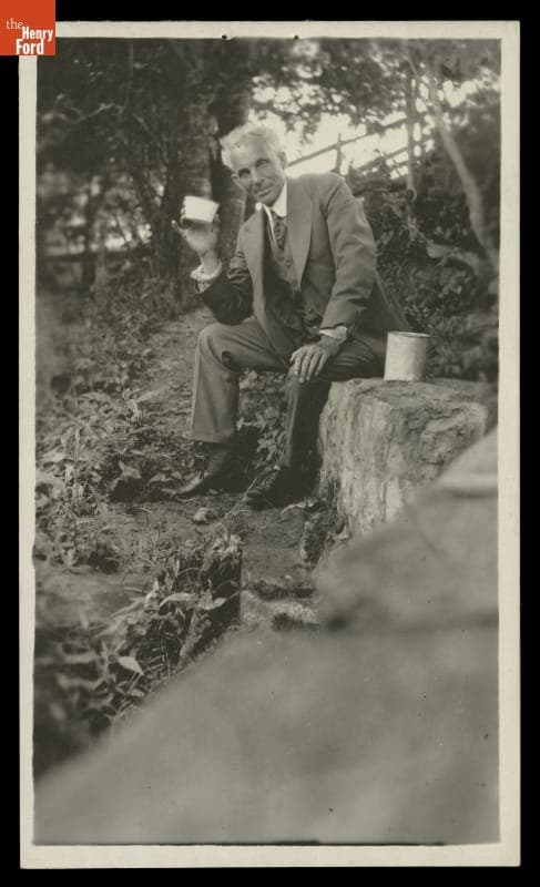 Henry Ford during a "Vagabonds" Camping Trip, 1918