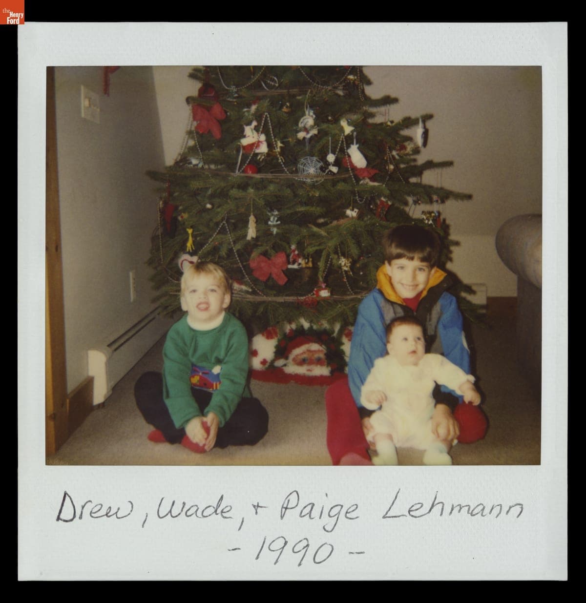 Lehmann Children at Christmas, 1990