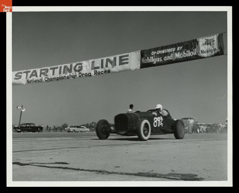 Car at the Starting Line of the NHRA Nationals, Great Bend, Kansas, 1955