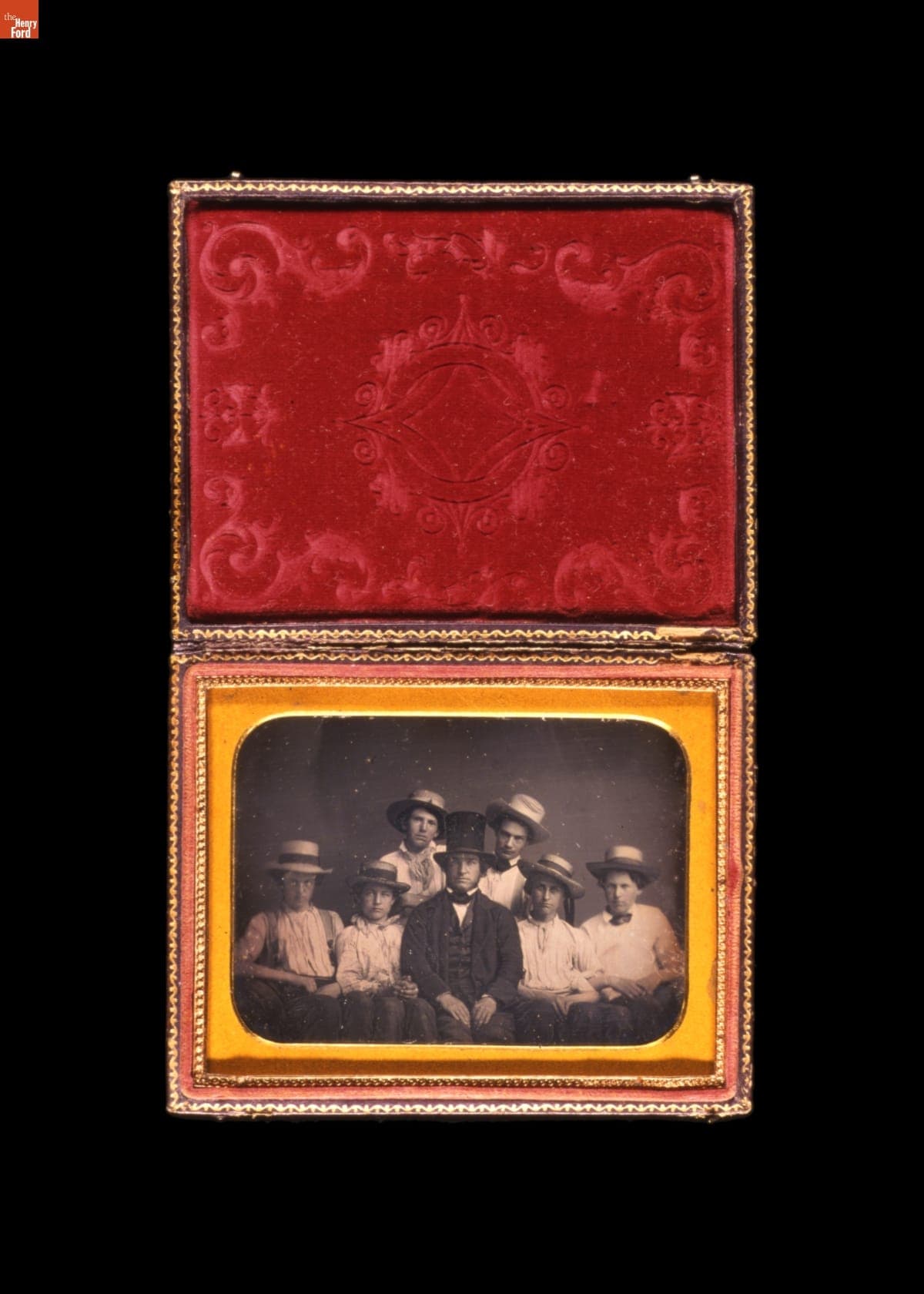 Portrait of Lawrence Washington Cole, Editor of "Michigan Argus," and Employees, 1851