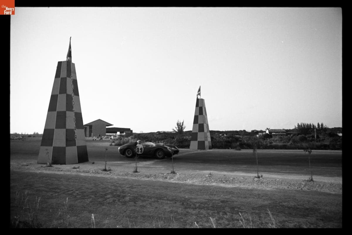 John Fulp Driving Ferrari Dino 246 S at Bahamas Speed Weeks, November 27 - December 10, 1961