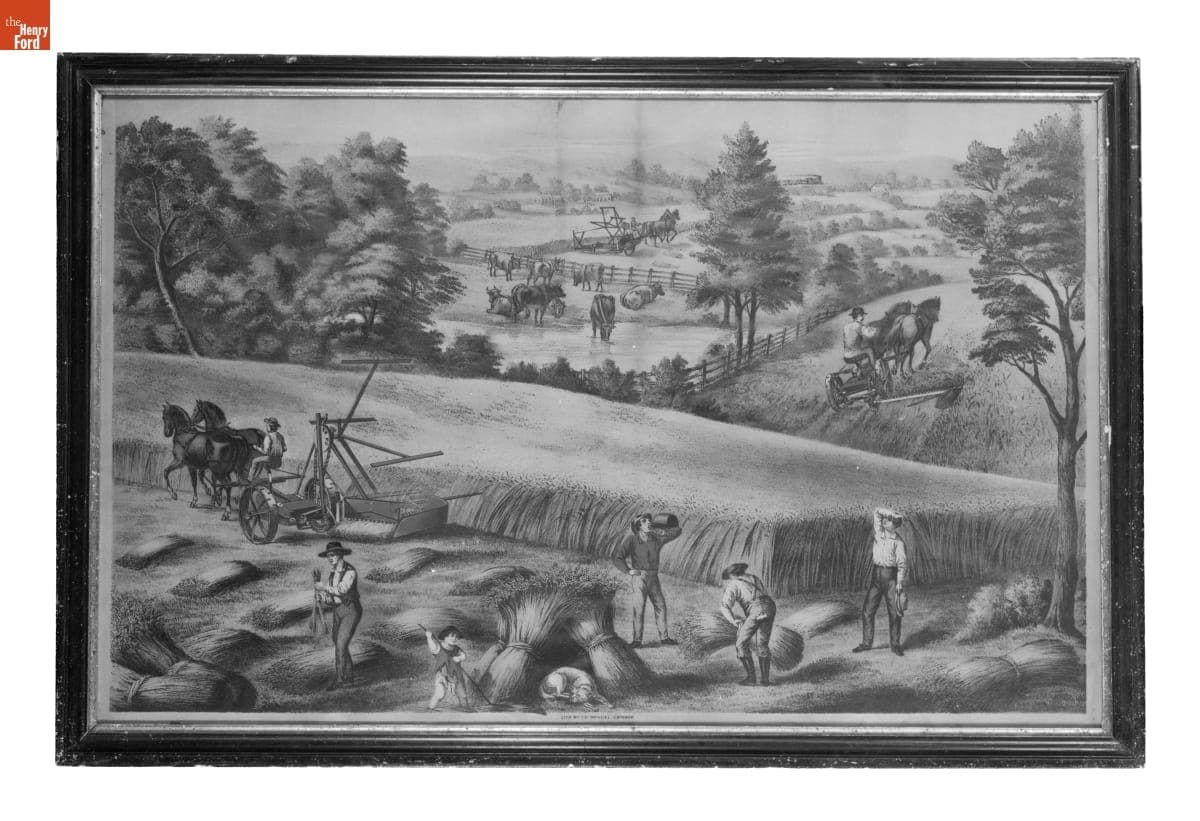 Wheat Threshing, circa 1868