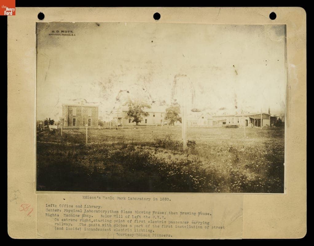 Thomas Edison's Menlo Park Laboratory, Menlo Park, New Jersey, 1880