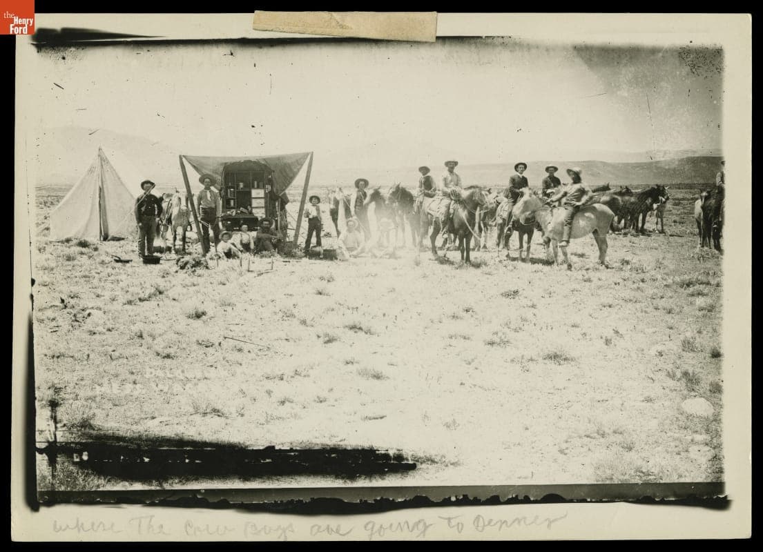 Cowboys at the Chuck Wagon, Crazy Woman Creek, Wyoming Territory, 1885