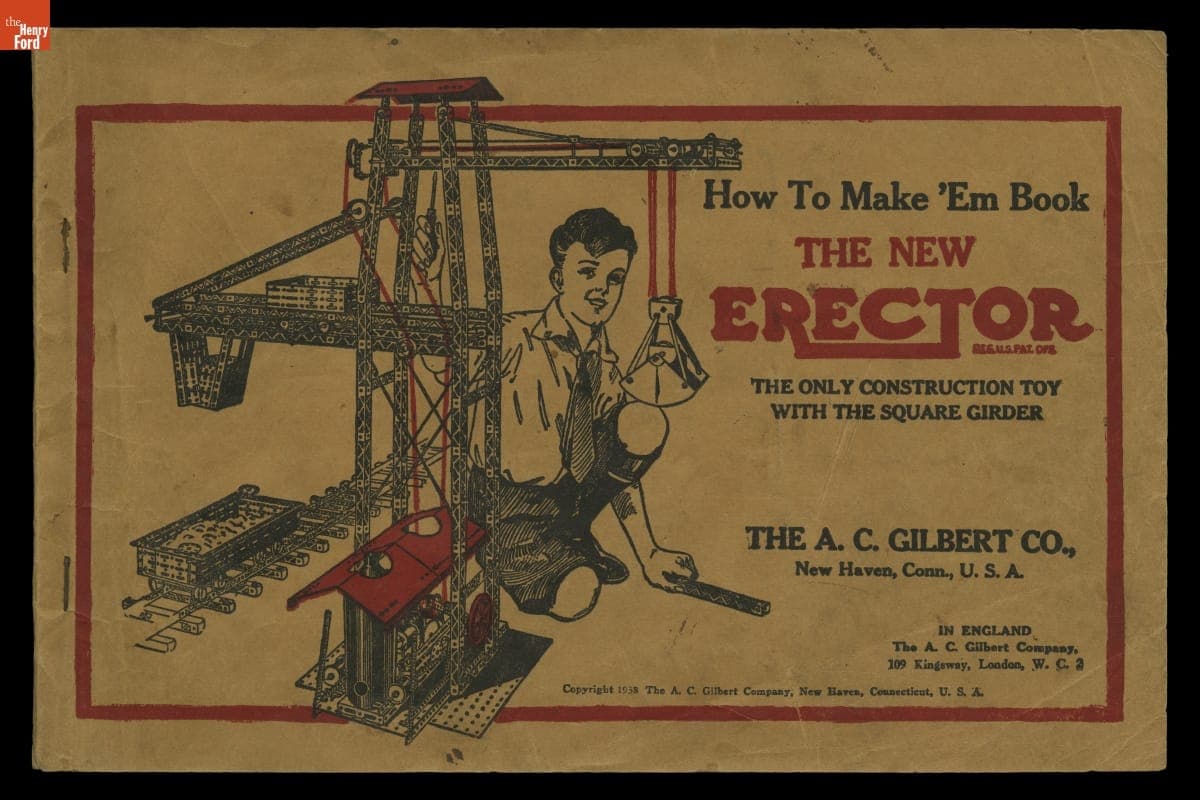 Instruction Manual for A. C. Gilbert Co. Erector Set, "How to Make 'Em Book," 1938